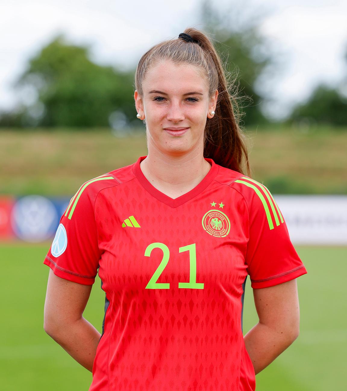 Die deutsche Fußballspielerin Ena Mahmutovic vom FC Bayern München.