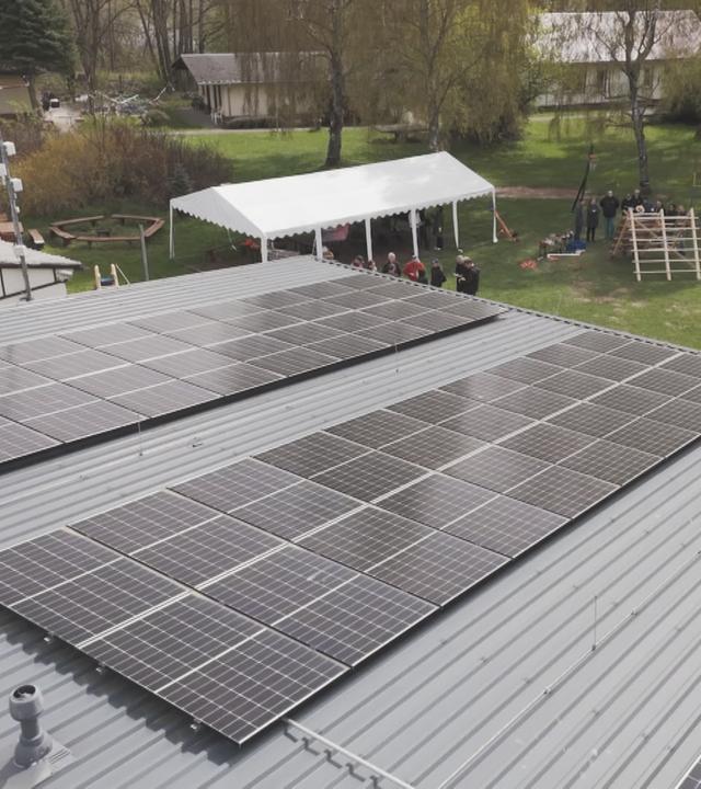 Photovoltaikanlagen auf einem Dach