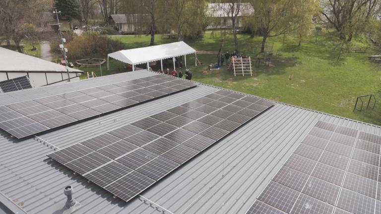 Photovoltaikanlagen auf einem Dach