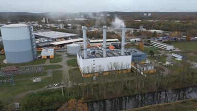 Gaskraftwerk von oben
