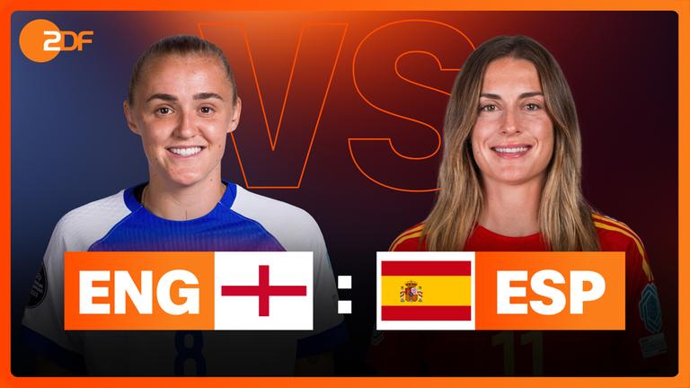 Das Finale der Frauen-EM: England gegen Spanien