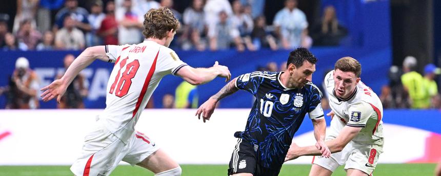 Argentiniens Lionel Messi in Aktion.