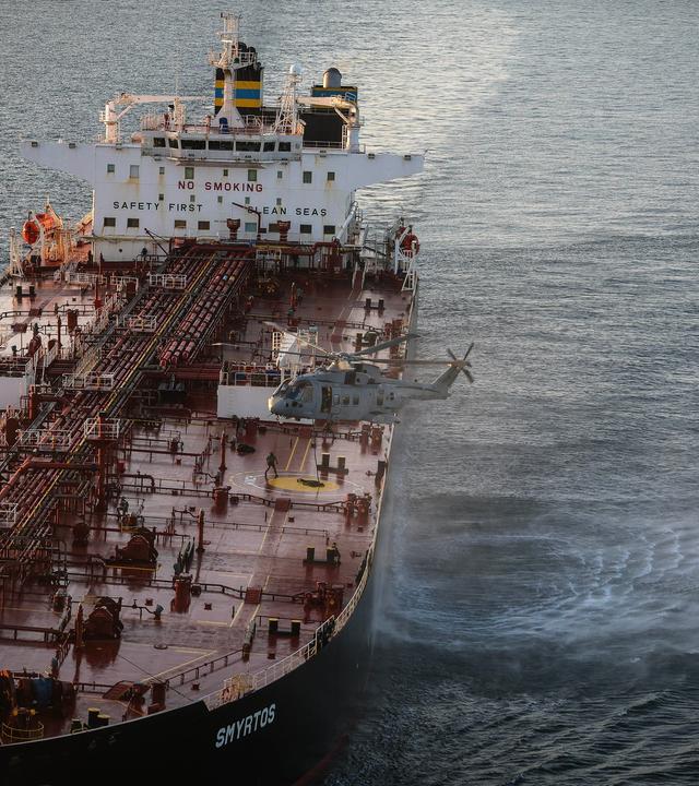 Britische Streitkräfte fangen in den frühen Morgenstunden ein Schiff der russischen Schattenflotte im Ärmelkanal ab.