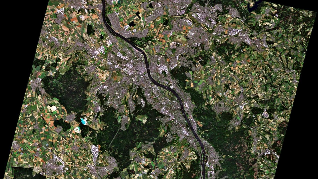 Satellitenbild von Bonn