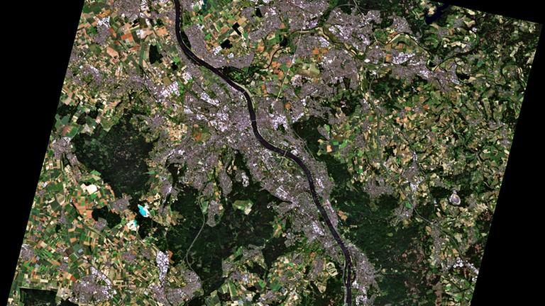 Satellitenbild von Bonn