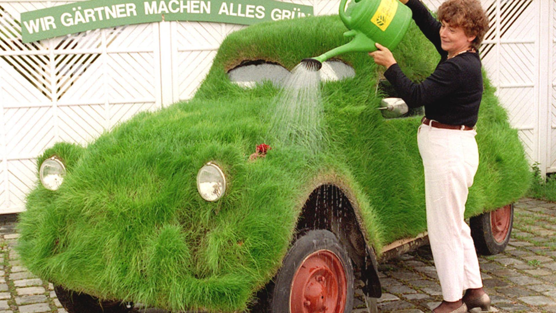 Die Ente wird 70 - Die Ente wird 70 - 2 CV begrünt, aufgenommen (undatierte Aufnahme)