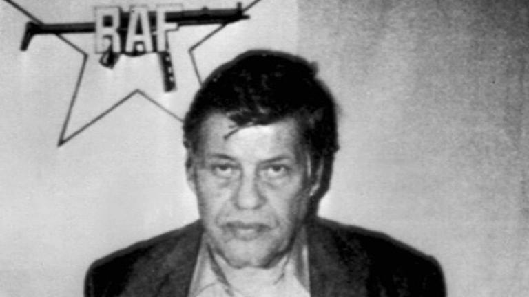 Ein am 08.10.1977 in der französischen Zeitung "Libération" veröffentlichtes Foto des entführten Arbeitgeberpräsidenten Hanns Martin Schleyer, dessen Geiselnahme 44 Tage lang die Bundesrepublik erschütterte