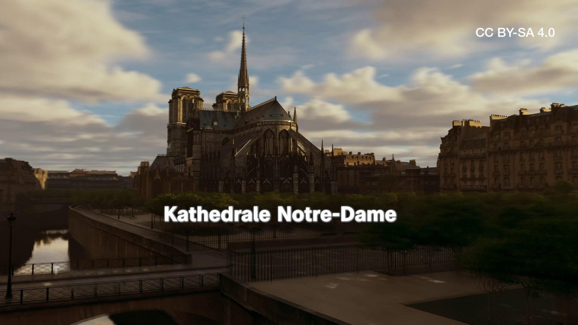 Blick auf die Kathedrale Notre-Dame