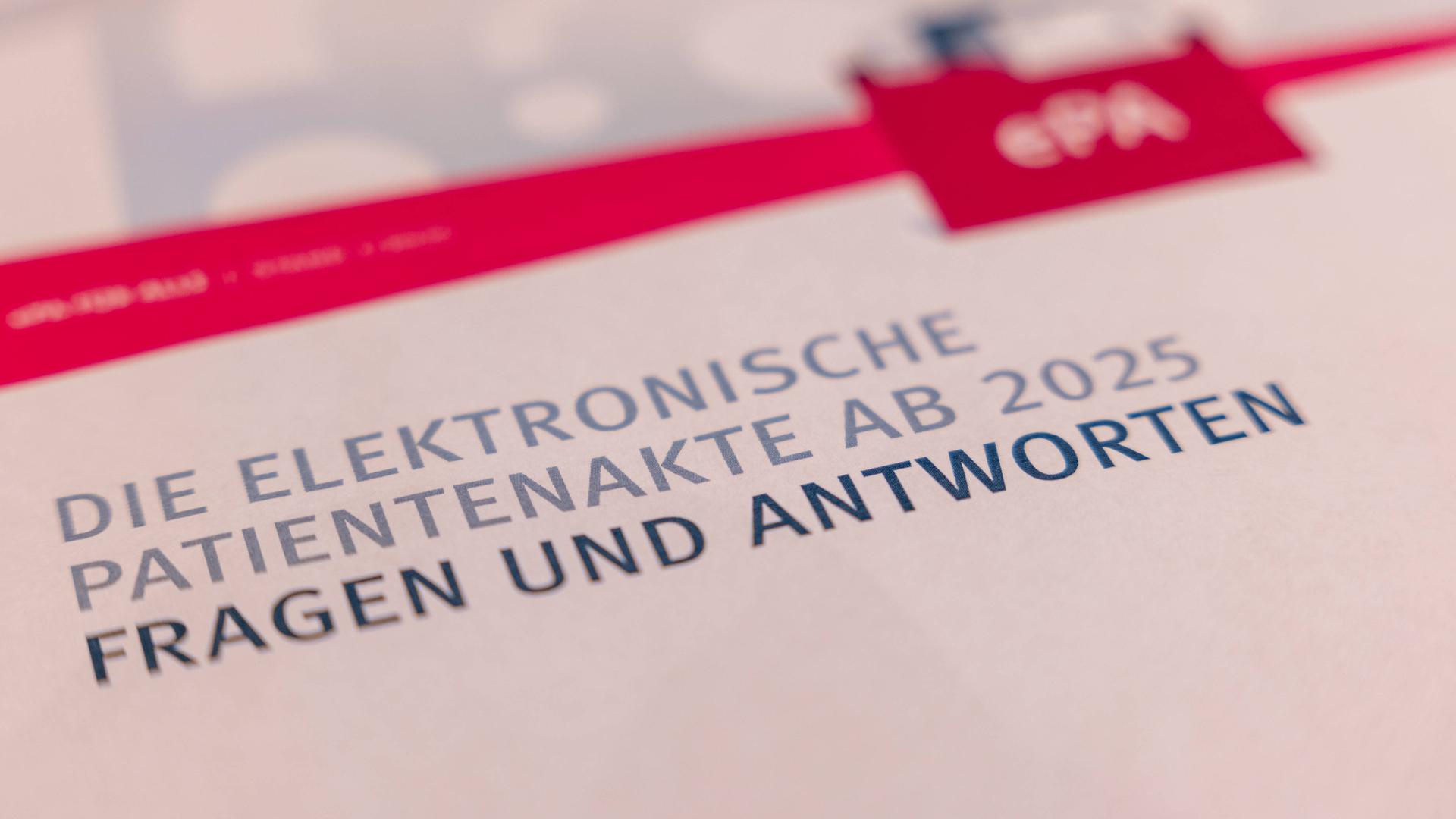 Infomaterial zur elektronischen Patientenakte