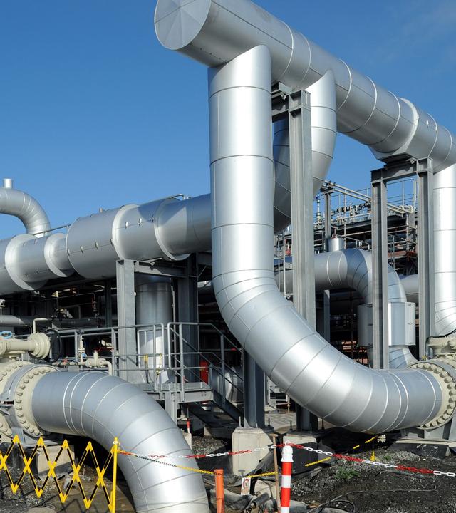 Die Filteranlage des Erdgasspeichers im ostfriesischen Jemgum (Niedersachsen)