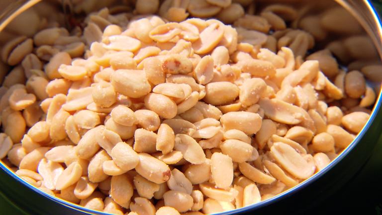 Erdnüsse in der Dose