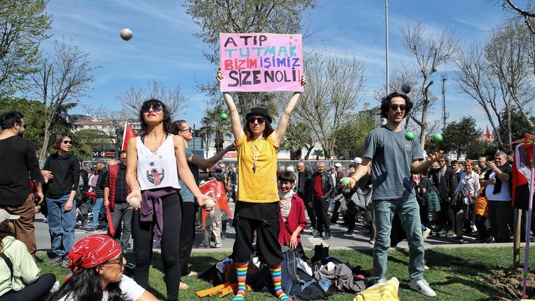 Demo für Imamoglu in Istanbul
