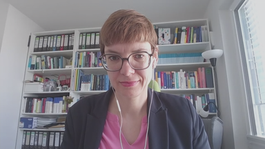 Rentenexpertin Prof. Marlene Haupt zugeschaltet ins Studio 