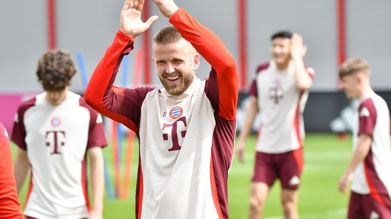 Eric Dier bei der letzten Trainingseinheit fuer den FC Bayern Muenchen bevor es nach Mailand geht.