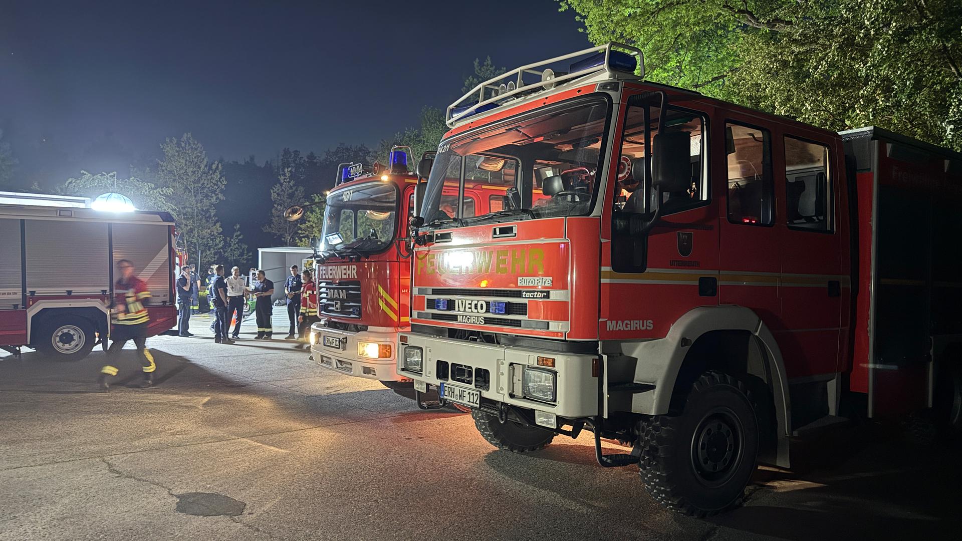 Erlangen: 15.000 Quadratmeter Wald in Brand - Großeinsatz