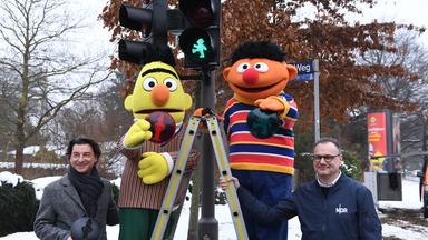 Mit Ernie und Bert sicher über die Straße