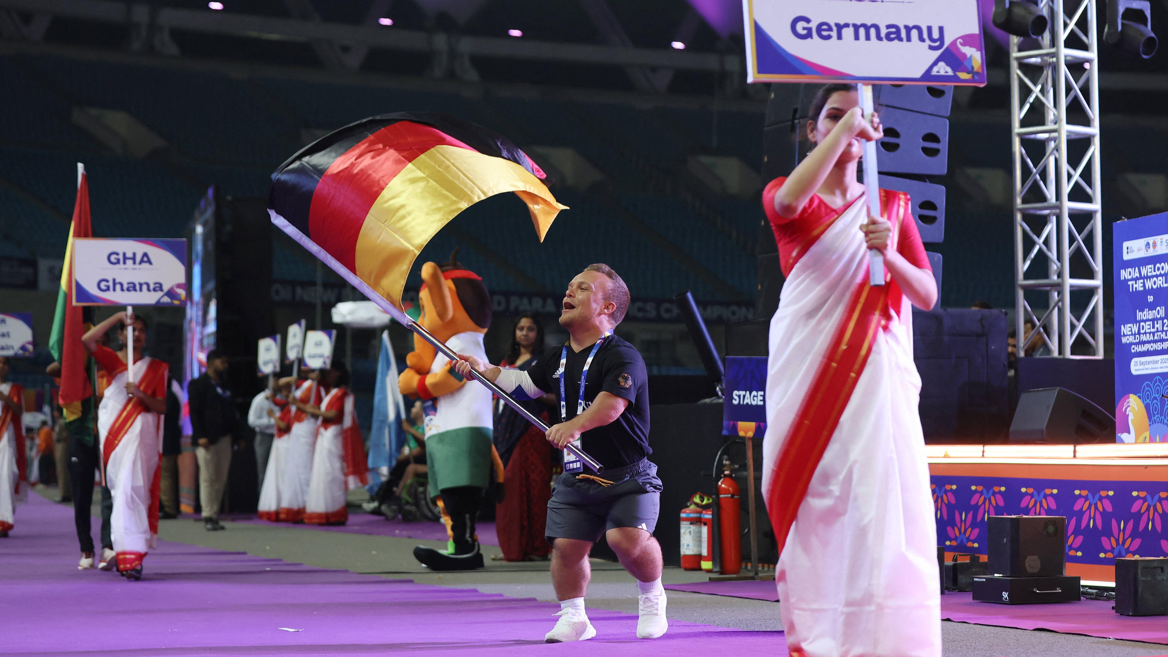 Die Para-Leichtathletik-WM 2025 wurde in Neu-Delhi eröffnet.