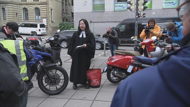 Erster Stuttgarter Vespa-Gottesdient