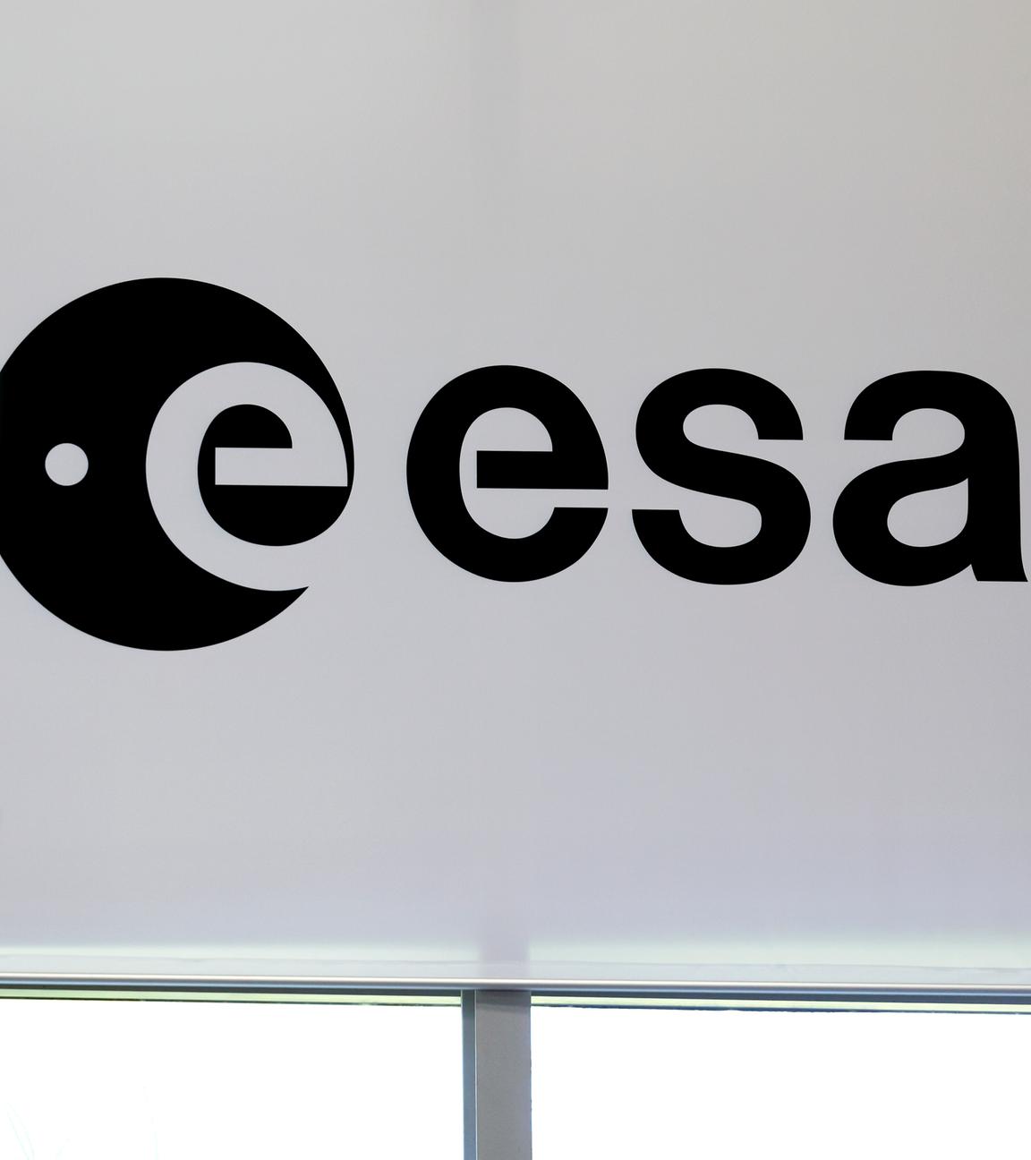Das Logo der Europaeische Weltraumorganisation (ESA).