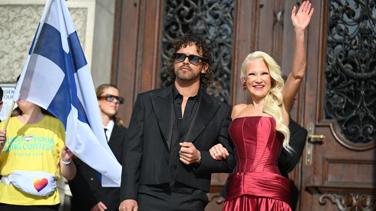 Linda Lampenius und Pete Parkkonen, die Finnland beim ESC vertreten.
