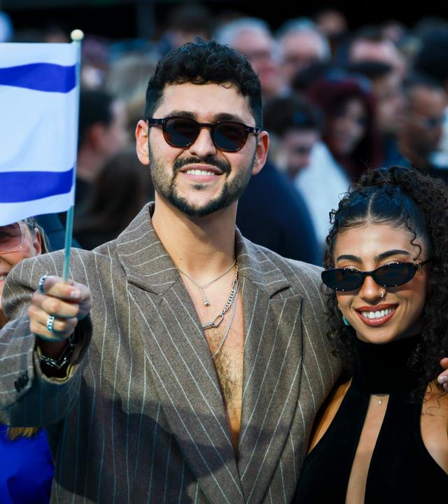 Der Israeli Noam Bettan nimmt am 10. Mai 2026 in Wien an der Eröffnungsfeier teil.