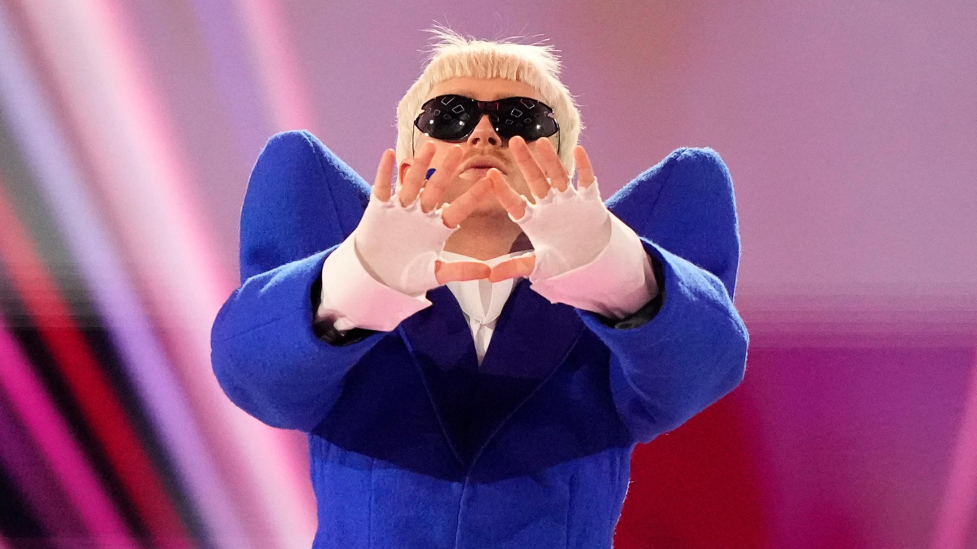 Joost Klein aus den Niederlanden beim ESC 2024.