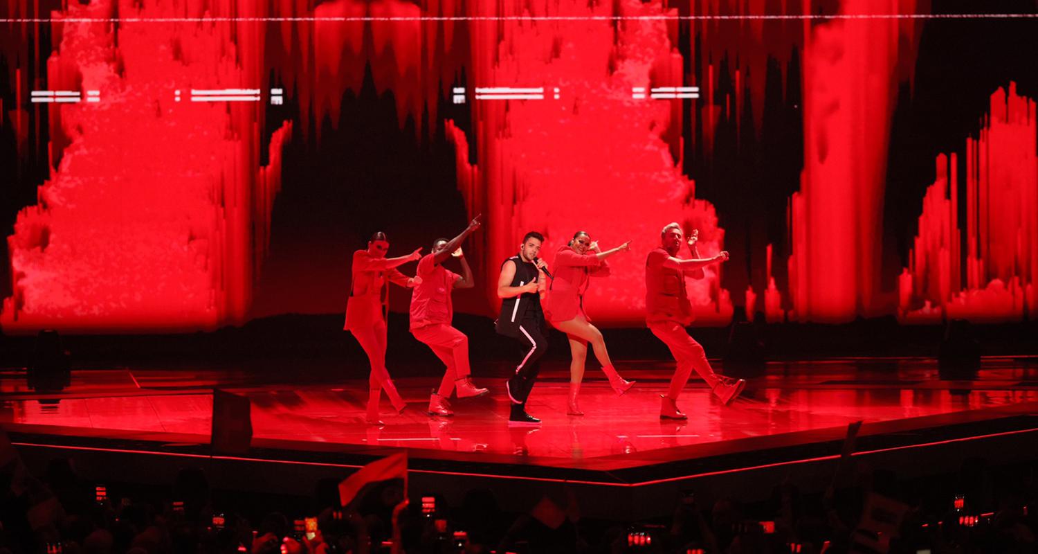 Luca Haenni steht für die Schweiz im ESC-Finale in Tel Aviv, Tel Aviv, 16.05.2019.