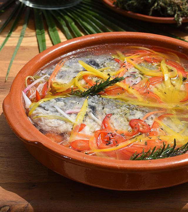 Escabeche - süß-sauer eingelegter Bratfisch