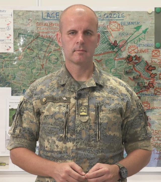 Militärexperte Oberst Markus Reisner zugeschaltet ins Studio