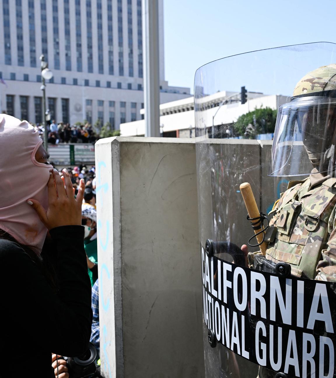 Anhaltende Proteste gegen die Migrationspolitik in Los Angeles