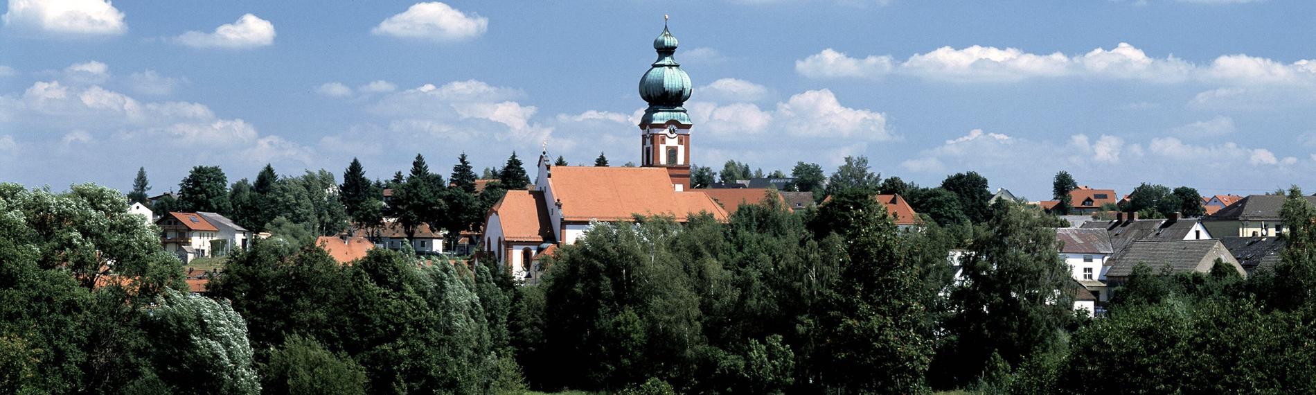 Stadtansicht von Eslarn im Loisbachtal