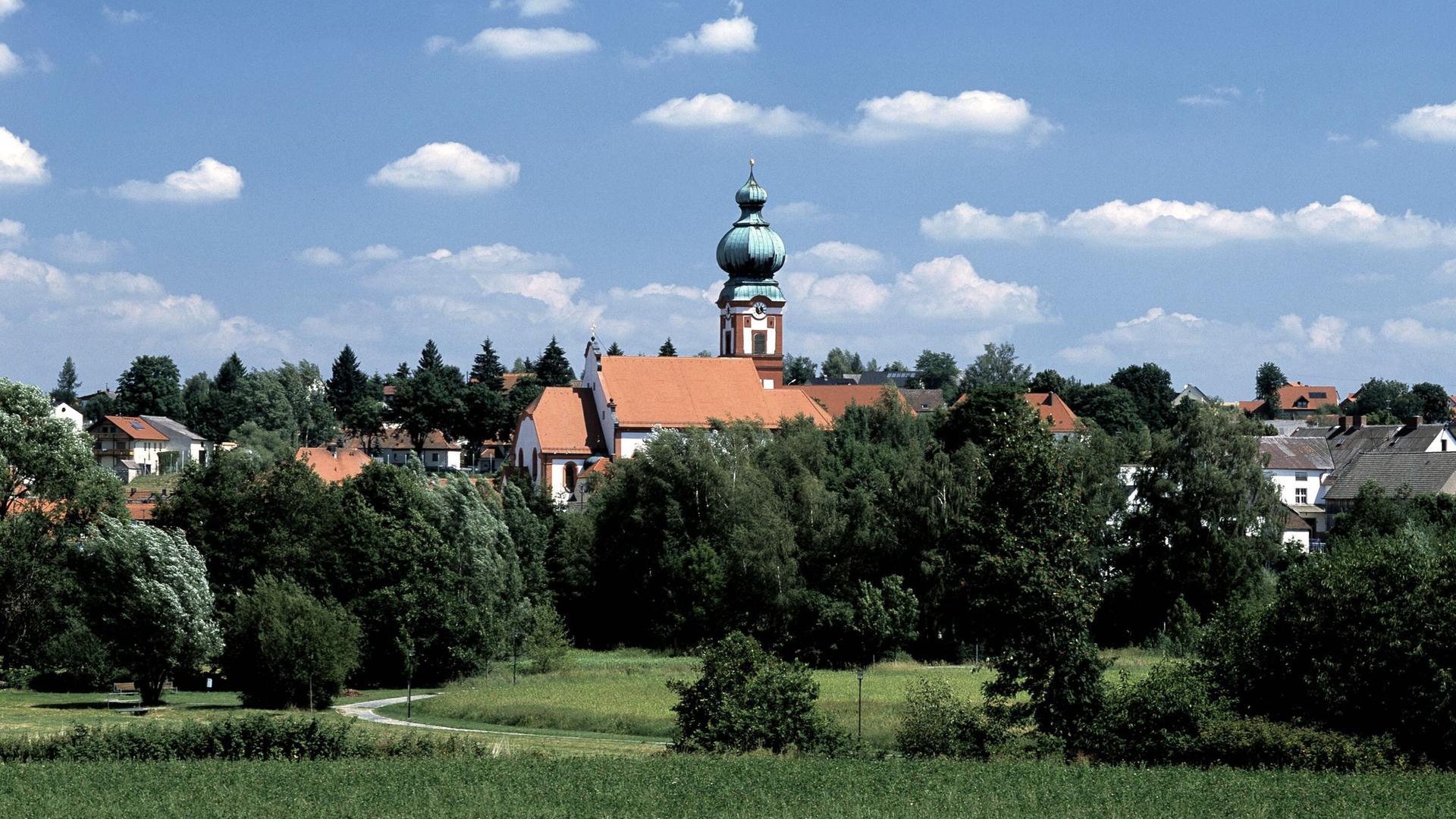 Stadtansicht von Eslarn im Loisbachtal