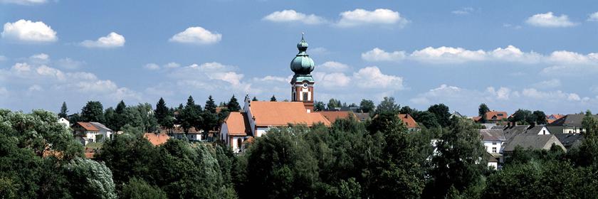 Stadtansicht von Eslarn im Loisbachtal