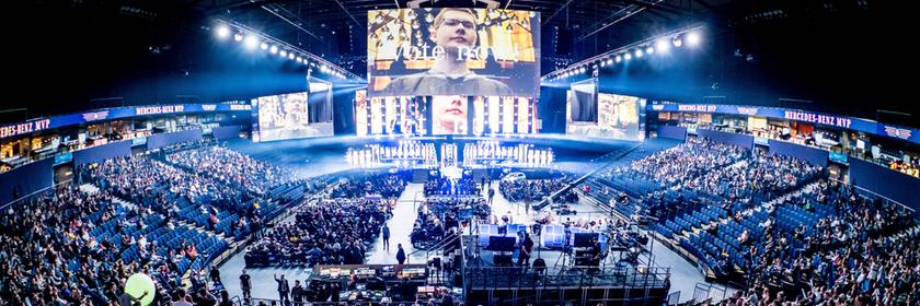 Finaler Wettbewerbstag: Partie Vici Gaming gegen Team Secret ESL One 