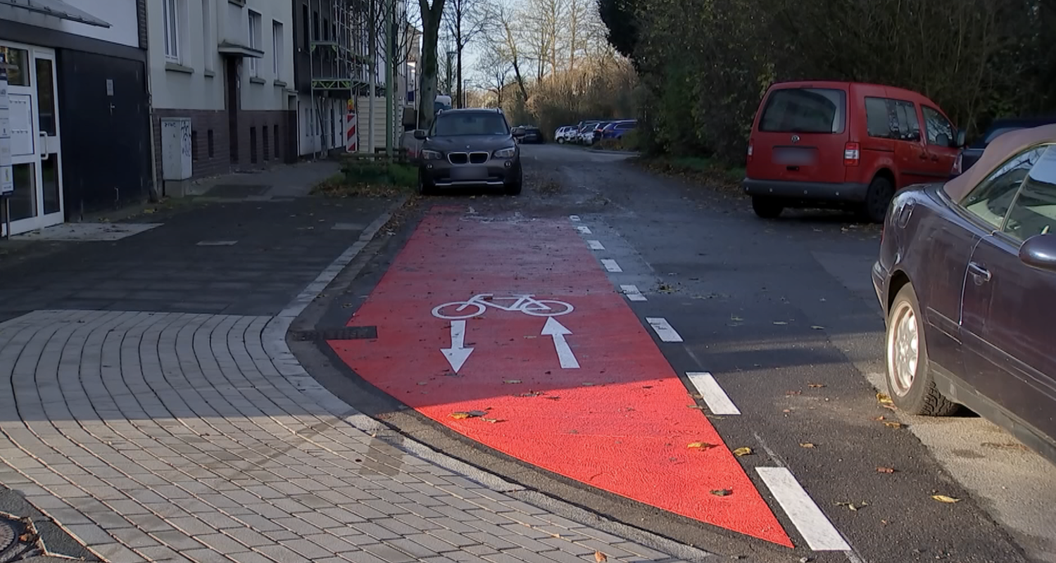 Radweg in Essen