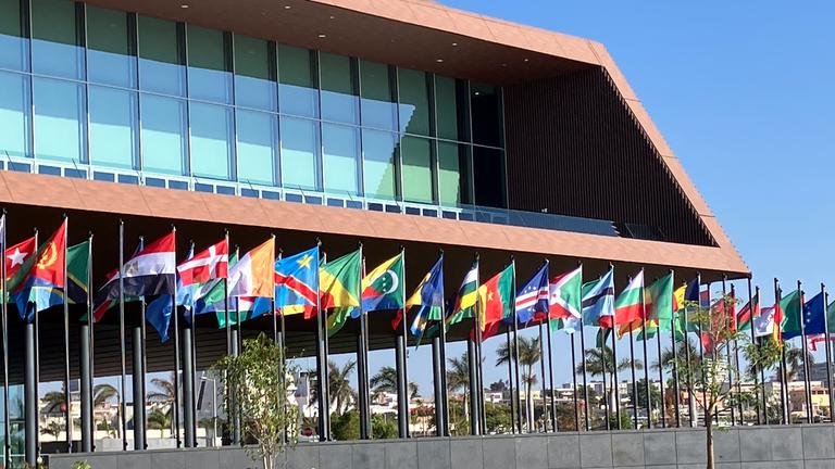 Der Veranstaltunsgort des 7. EU-Afrika-Gifels in Luanda. 