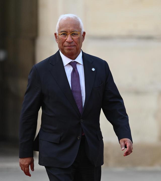 EU-Ratspräsident António Costa bei seiner Ankunft im Élysée-Palast in Paris am 13. Juli 2026.