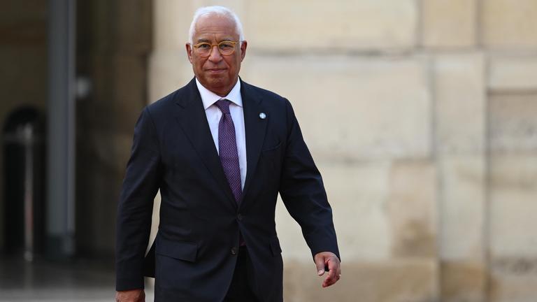 EU-Ratspräsident António Costa bei seiner Ankunft im Élysée-Palast in Paris am 13. Juli 2026.