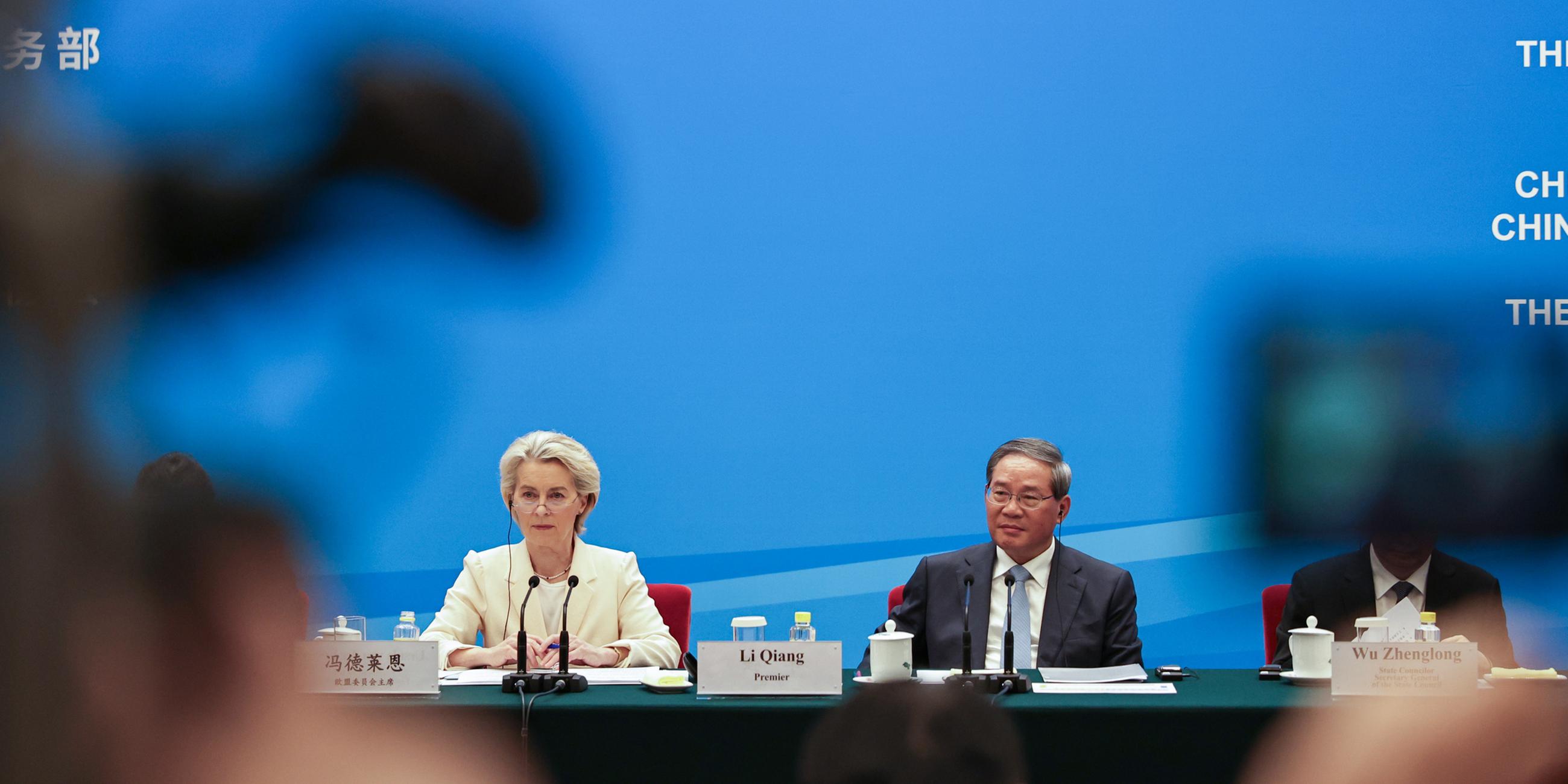 Ursula von der Leyen und Li Qiang