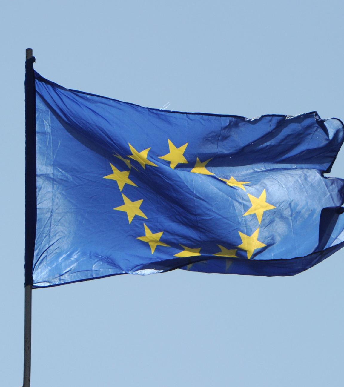 Wehende EU-Fahne