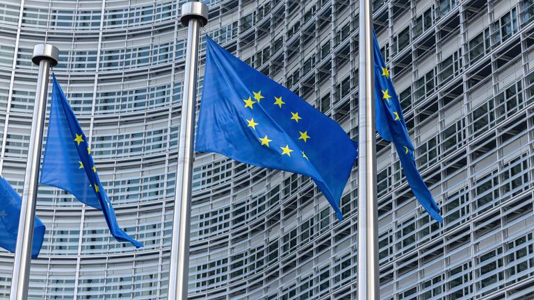 Europaviertel in Brüssel mit den verschiedenen europäischen Institutionen