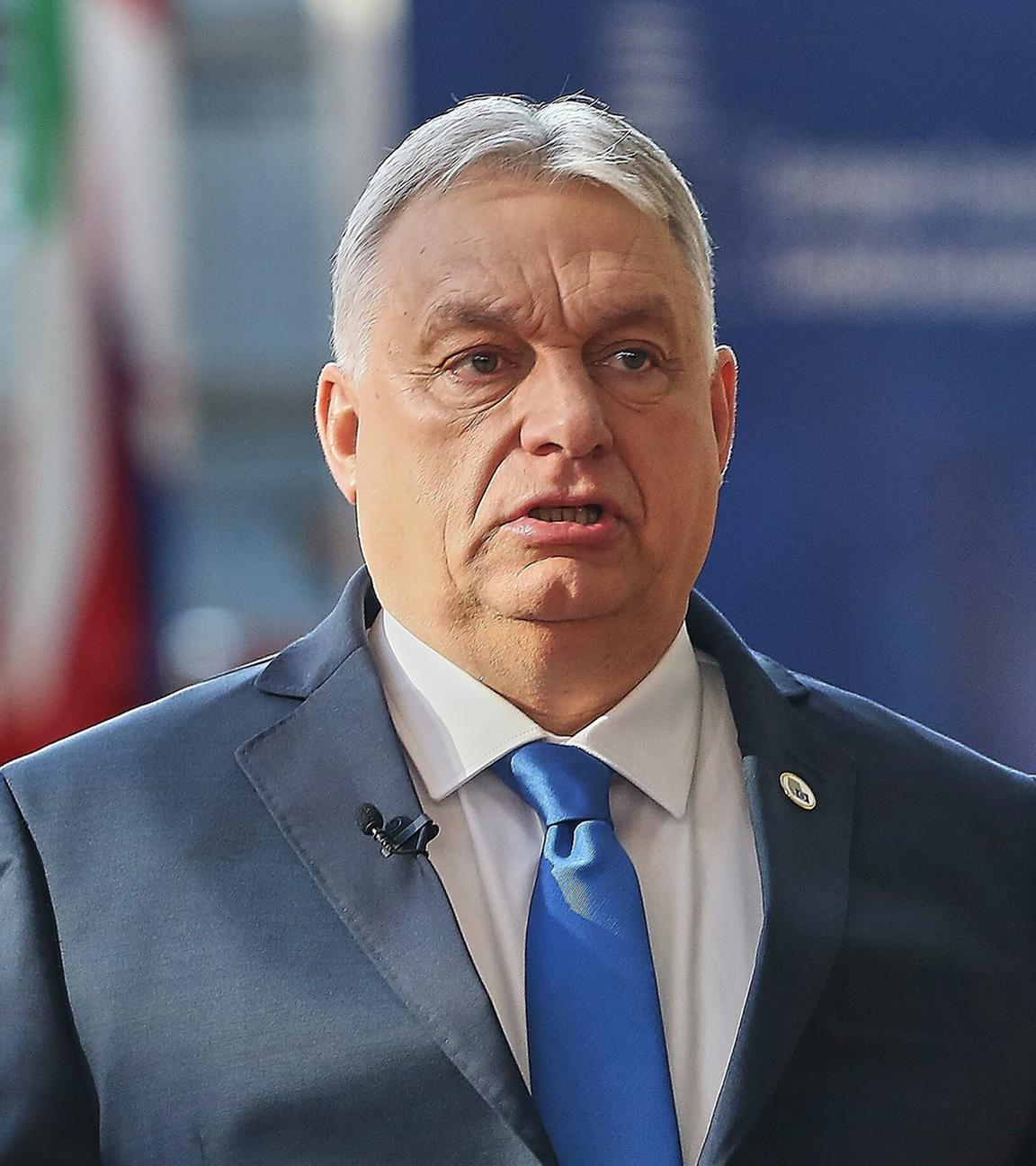 Ungarns Ministerpräsident Viktor Orban im Europa-Gebäude anlässlich des EU-Gipfels in Brüssel am 19.03.2026.