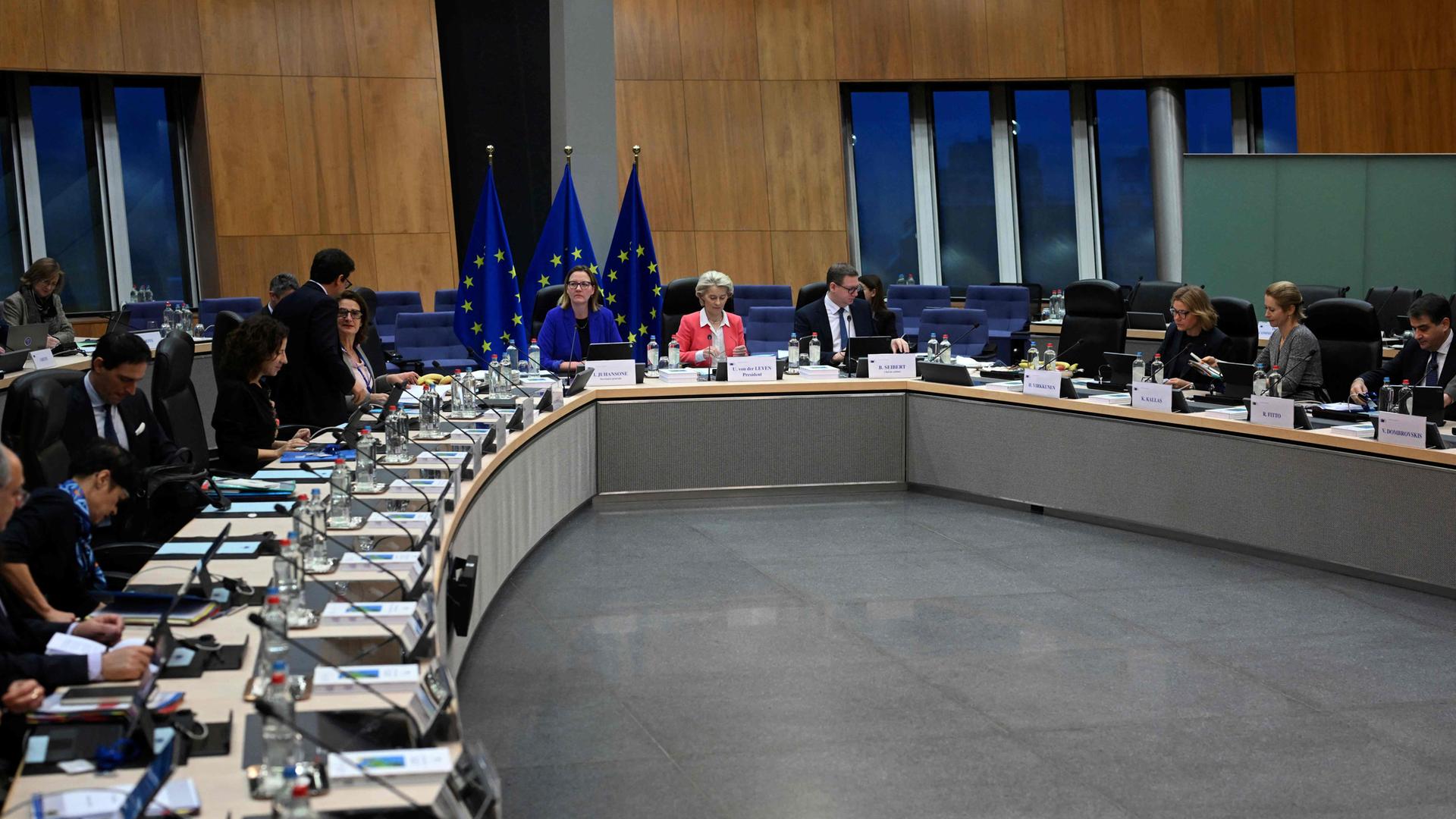 Wöchentliche Sitzung der EU-Komission in Brüssel