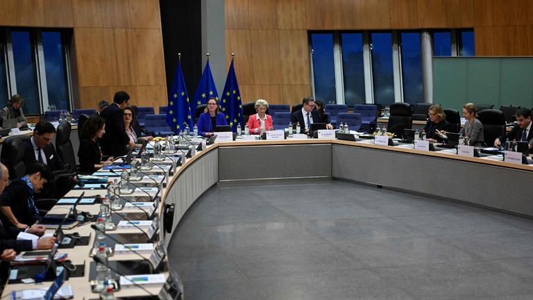 Wöchentliche Sitzung der EU-Komission in Brüssel