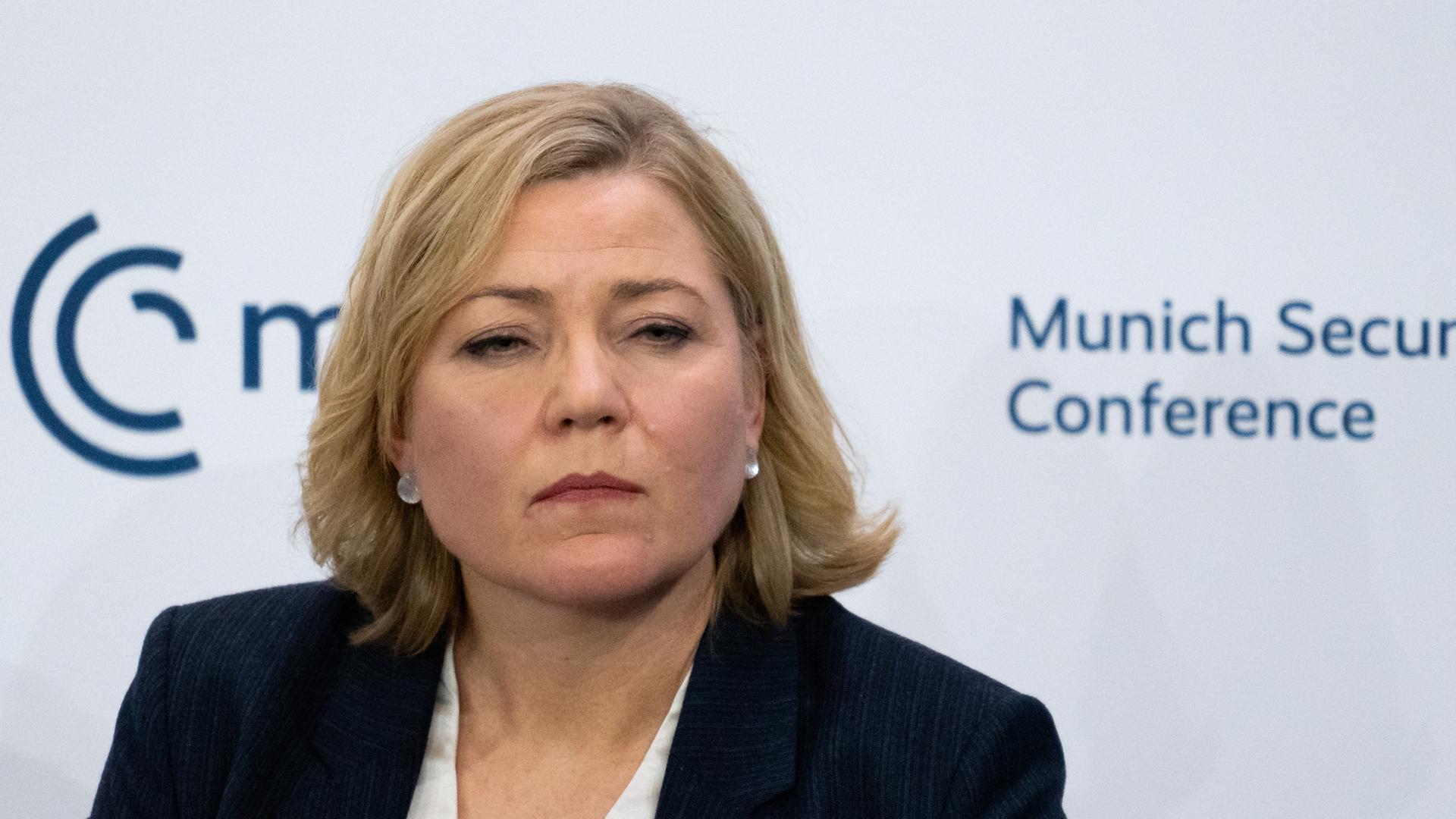 EU-Digitalkommissarin Henna Virkkunen auf der Münchner Sicherheitskonferenz 2026