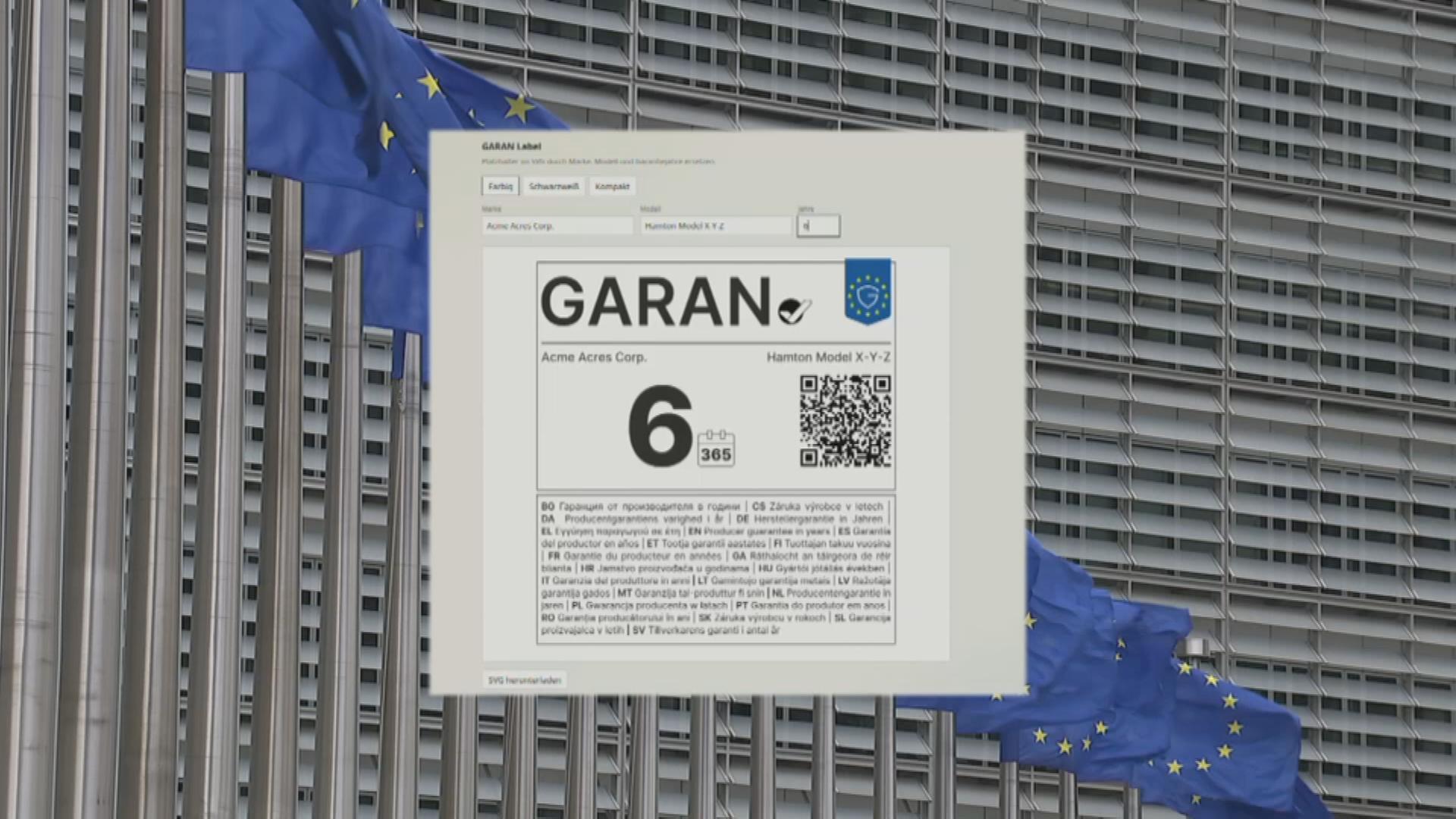 Neue EU‑Label für Gewährleistung und Garantie