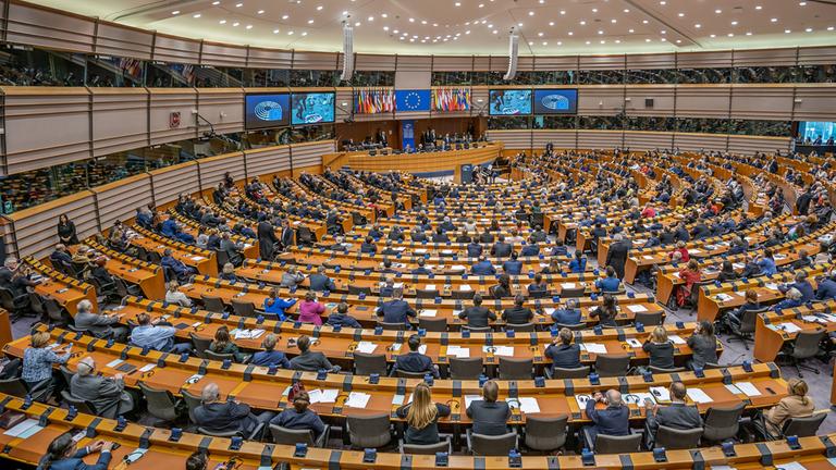 Die Mitglieder des Europäischen Parlaments sind im Plenarsaal am 29.01.2020 in Brüssel versammelt