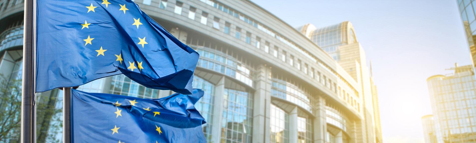 Archiv: Das Gebäude des europäischen Parlaments in Brüssel, Belgien. Aufnahme vom 16.05.2012