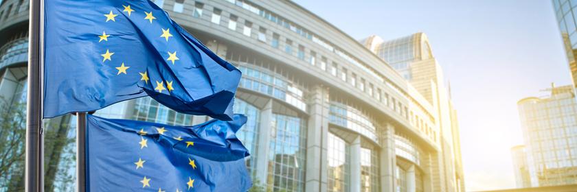 Archiv: Das Gebäude des europäischen Parlaments in Brüssel, Belgien. Aufnahme vom 16.05.2012