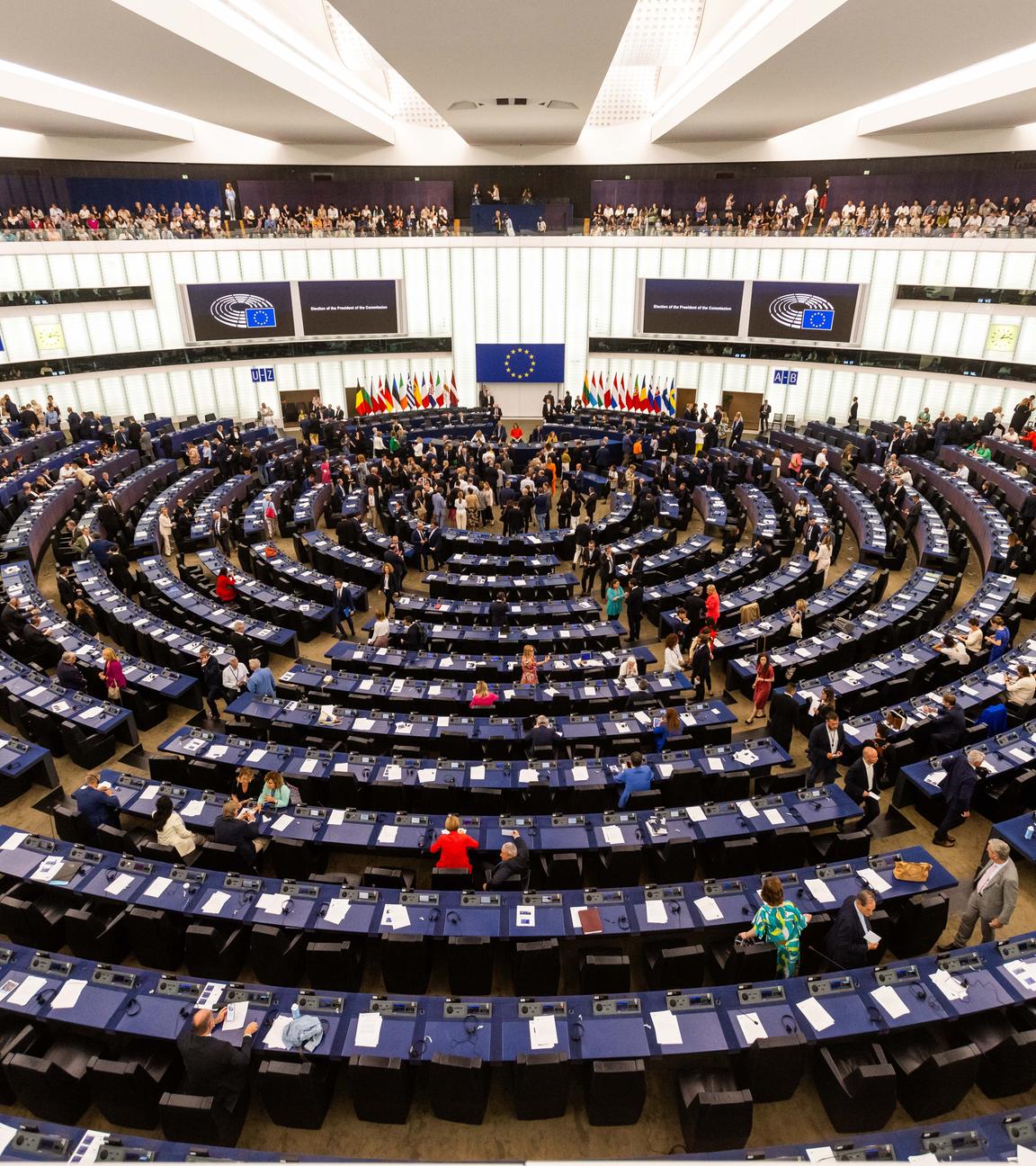 Blick in den Plenarsaal des EU-Parlaments